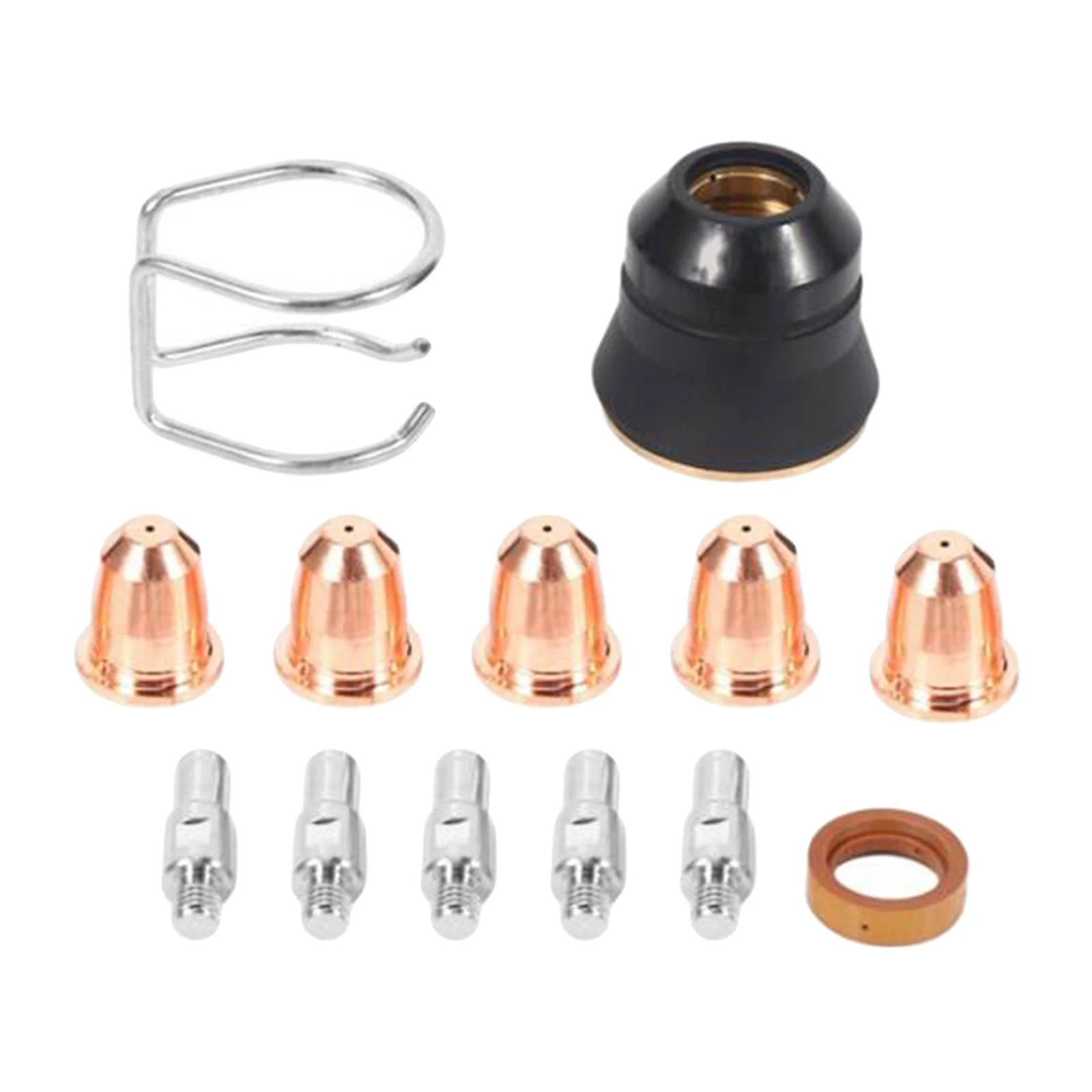 13Piece Plasma Cutter Torch Electrodes Nozzles Tips Retaining Caps Kit fits for S45 Cut Machine