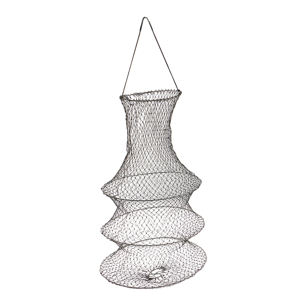 Foldable Lobster  Crawfish Shrimp Trap Cage Fishing Keep Net Nylon Mesh