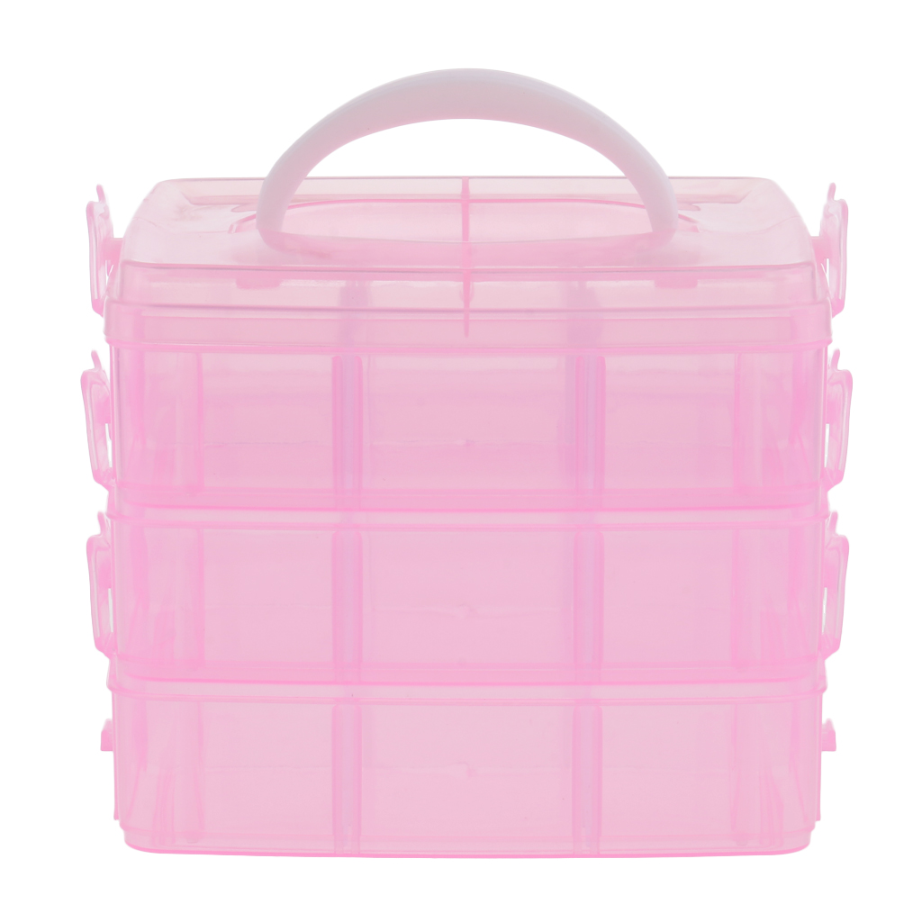 3-tier Storage Box Sorting Box Made of Plastic, Stackable - for The