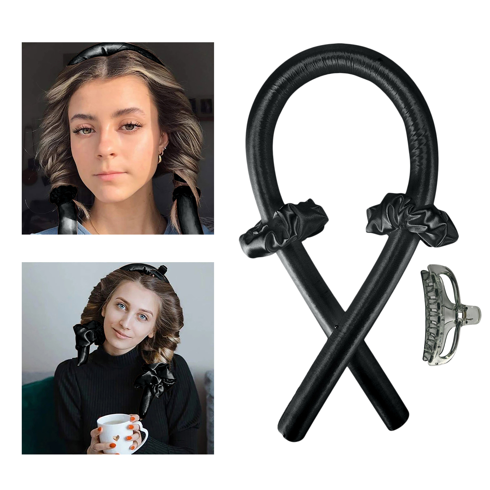 Heatless Curling Rod Headband, Ribbon Hair Rollers, Say Goodbye to Breaks and Split Ends, Say Hello to Healthy Hair