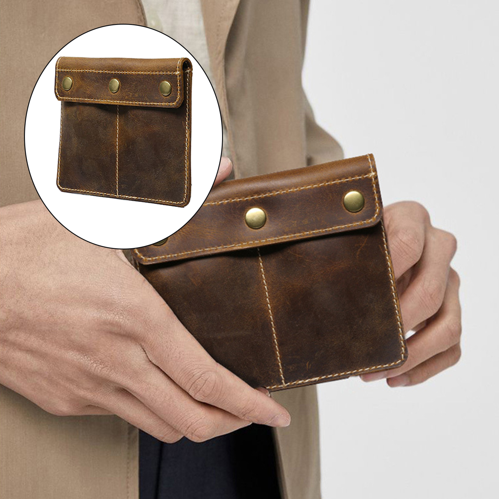 Travel Leather Watch Case Bracelet Storage Bag Hand-sewn Accessories