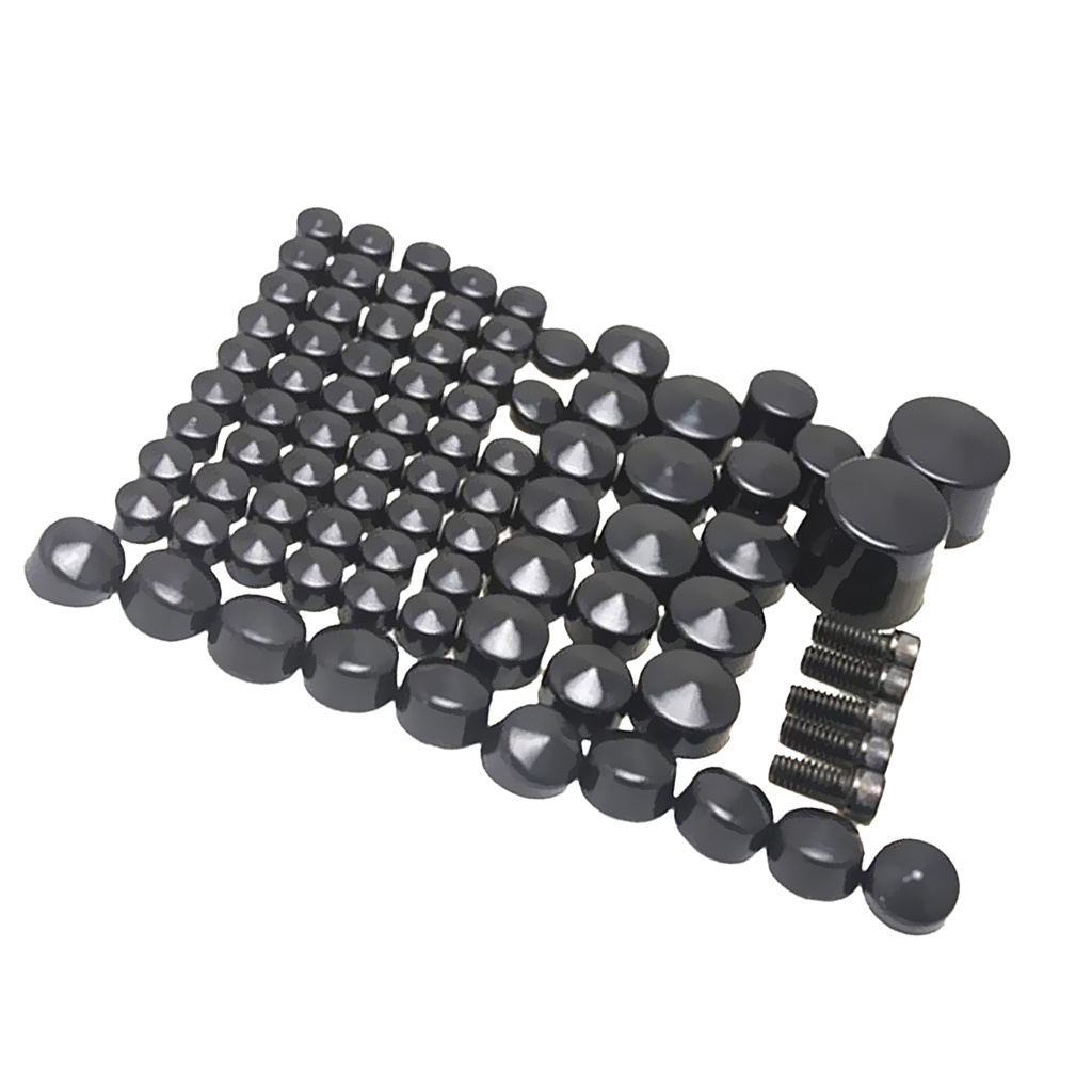 Plastic Bolt Lug Nut Caps Covers Set for Harley Twin Cam  2007-2016