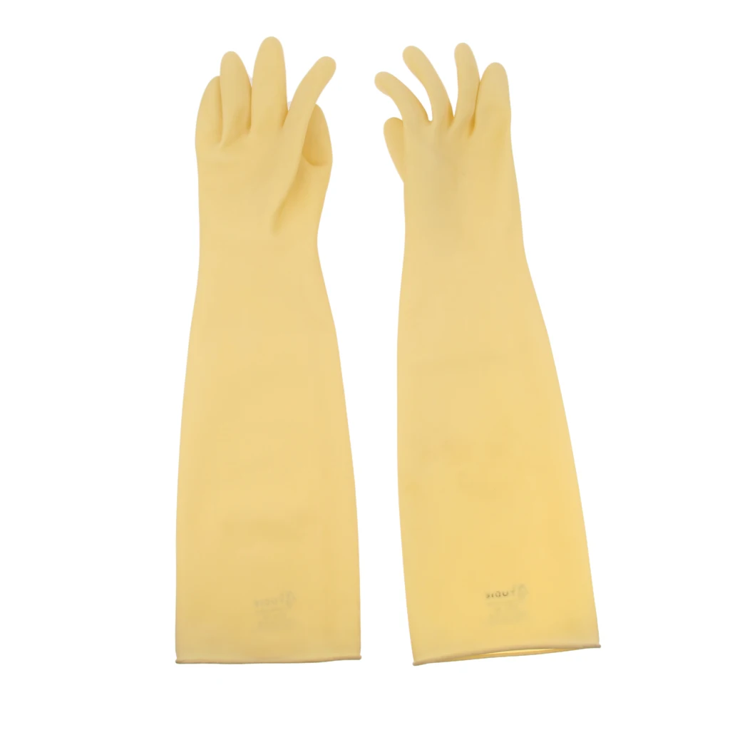Extra Long 60cm (23.6``) Latex Rubber Gloves Work Safety Rubber Gloves