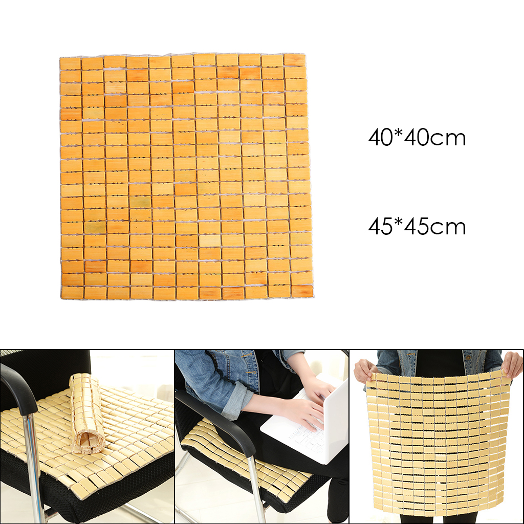 Summer Cool Mat Bamboo Mahjong Mat Office Chair Cushion Car Seat Mat Namboo Mat for Auto Office Supplies