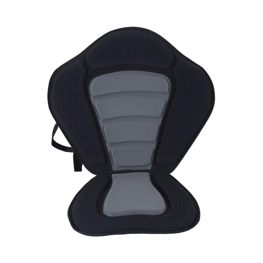 BLACK SIT-ON-TOP Kayak Canoe Adjustable Seat W Detachable Back Rest Cushion