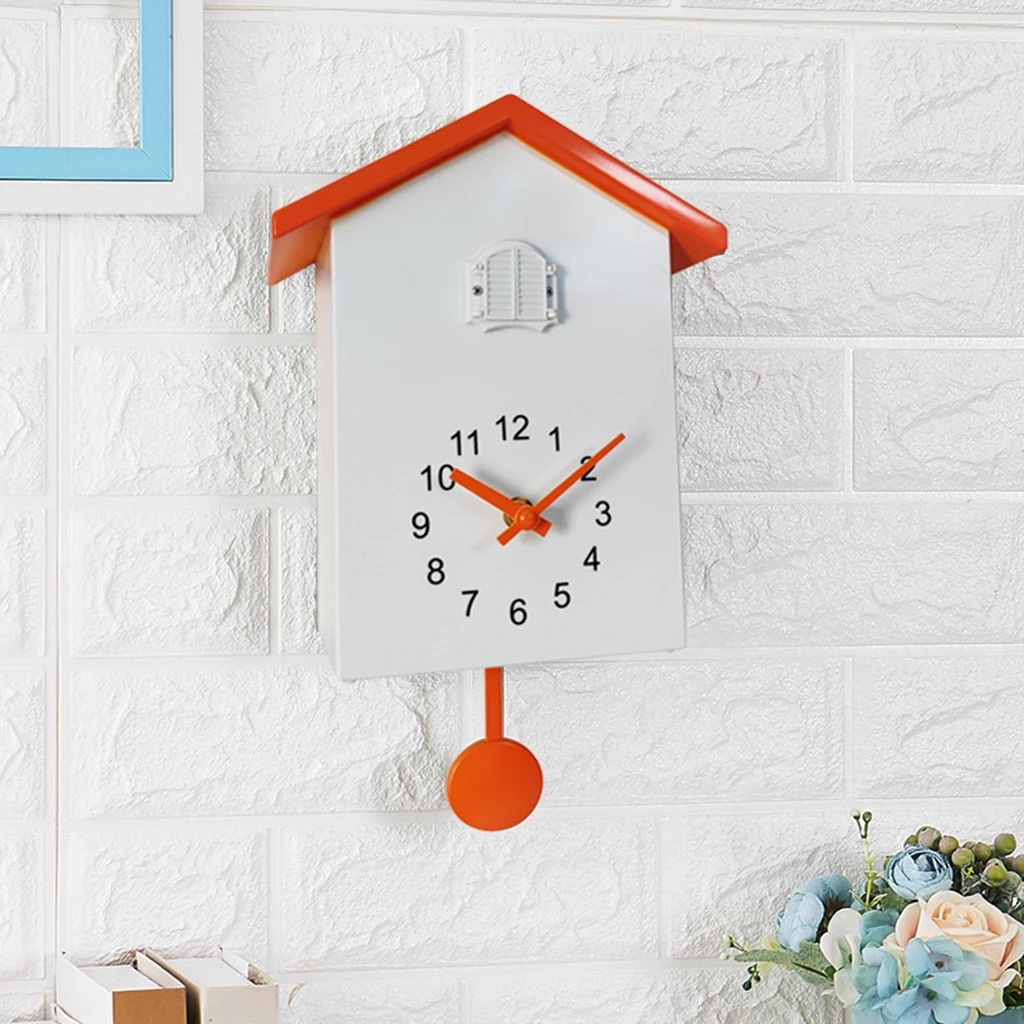 Cuckoo Wall Clock Birds Sounds Pendulum Clock Desktop Cabinet Clocks Watch