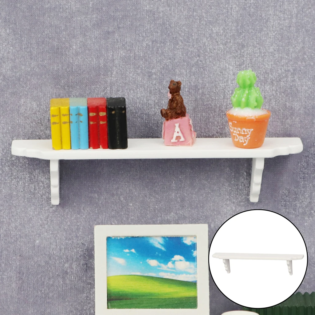 1:12 Scale Doll House Mini Wall Shelf Furniture Scenery Supplies Ornaments