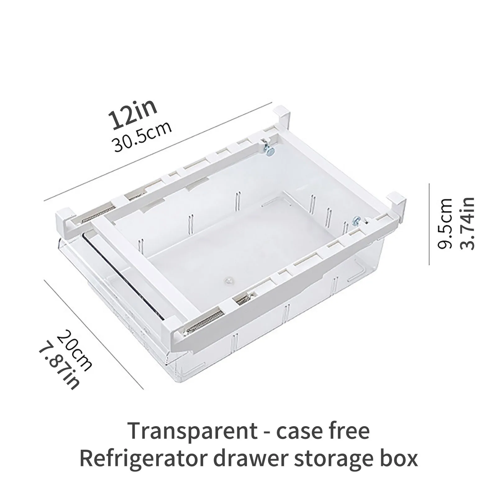 Creative Retractable Food Storage Basket Refrigerator Fresh-Keeping Drawer Storage Container Multifunctional Household Organizer