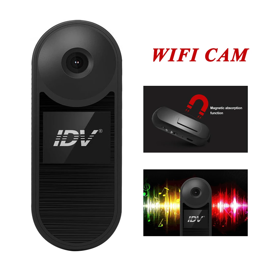 1080P HD Wireless Mini Body Camera Pocket Video Spy Body Worn Hidden Cam 
