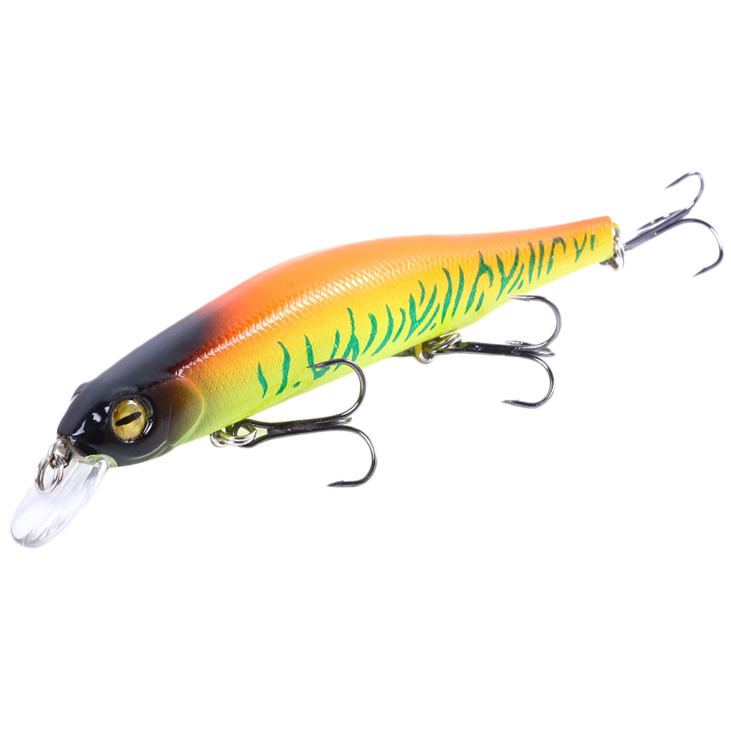 17.5g Fishing Lure Minnow Crankbait Plastic Hard Bait with 3 Treble Hooks