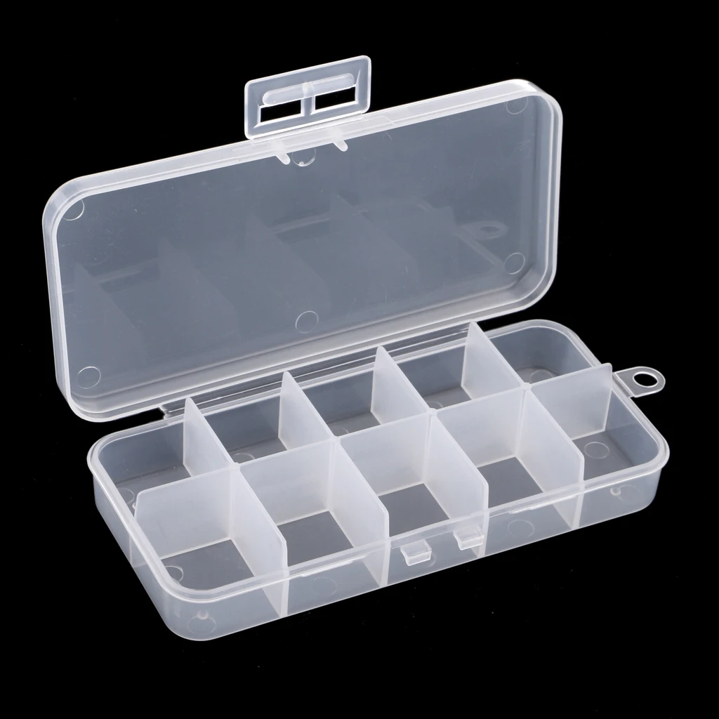 Clear Multi-function Fishing Lure Bait Tackle Box Fishing Lures Tool Case