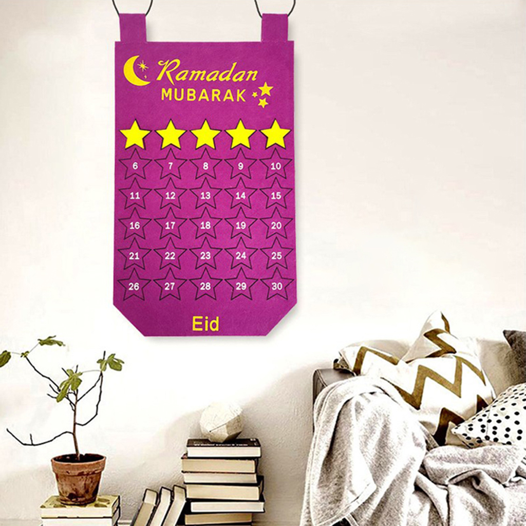 1PC Lesser Bairam  Calendar Hanging Mubarak  Calendar Pendants Wall Calendar