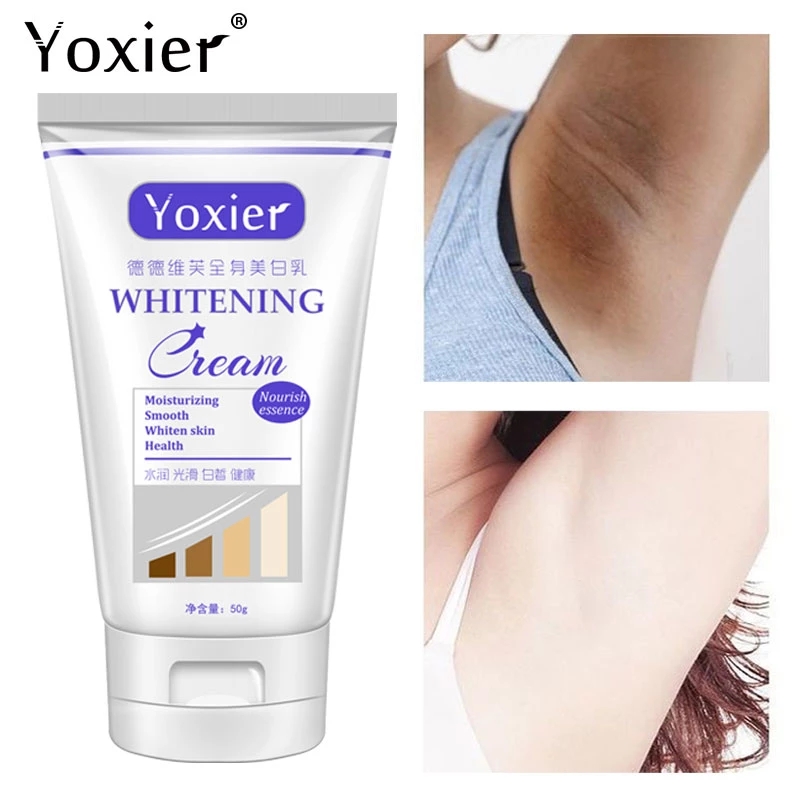 Best of Yoxier Whitening Cream Moisturizing Nourish Repair Improve Arm Armpit Ankles Elbow Knee Body Dull Brighten Arbutin Skin Care 50g Reviews & Tips