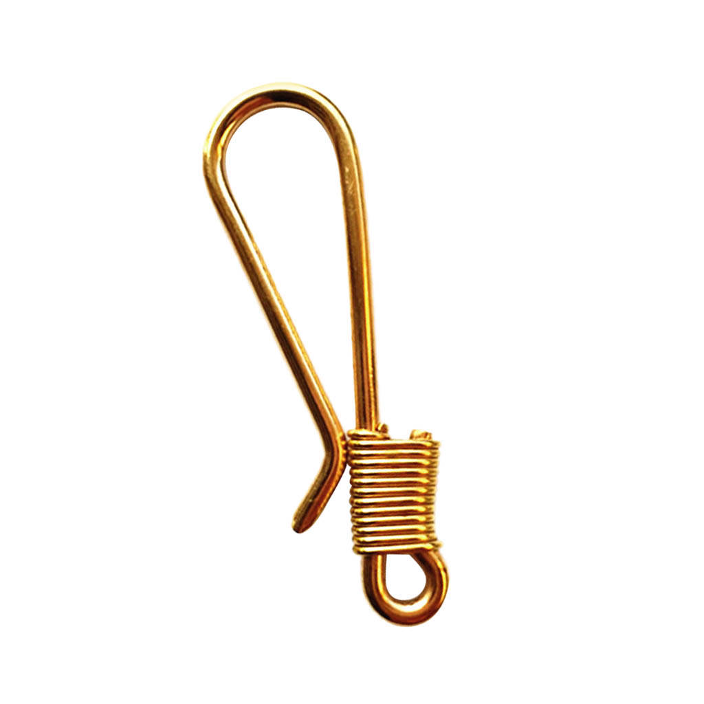 Poratble Small Brass Clip Hook Wallet Backpack Belt Keychain DIY Accessories - Lightweight & Durable