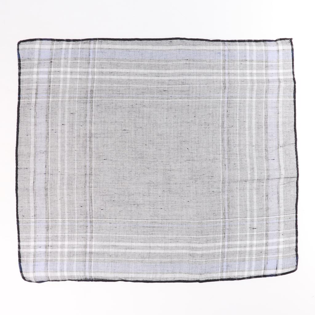 Pack of 12 Pieces Plaids Pattern Handkerchiefs Soft Square Pocket Towel for Men
