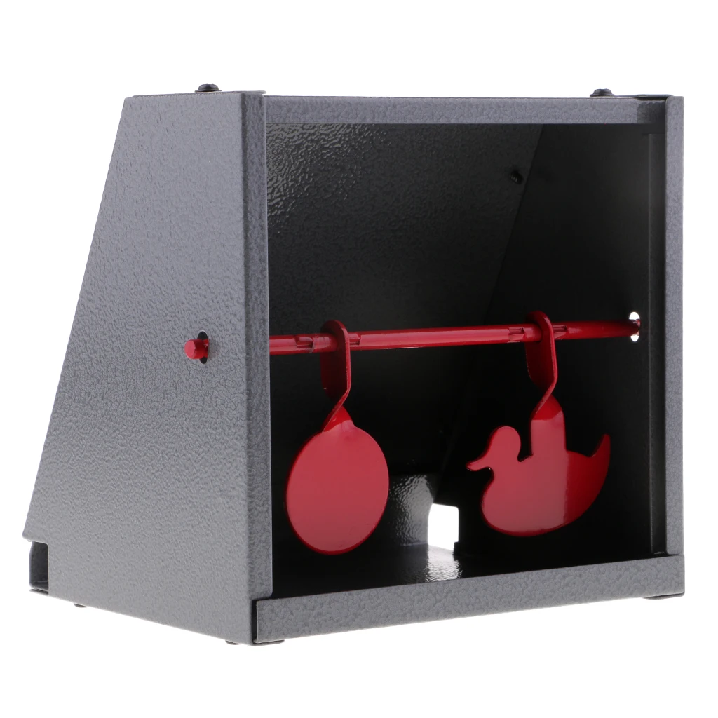 Heavy-duty Stainless Steel   Resetting Metal Target Pellet Trap for Indoor Outdoor Ranges Shooting Training