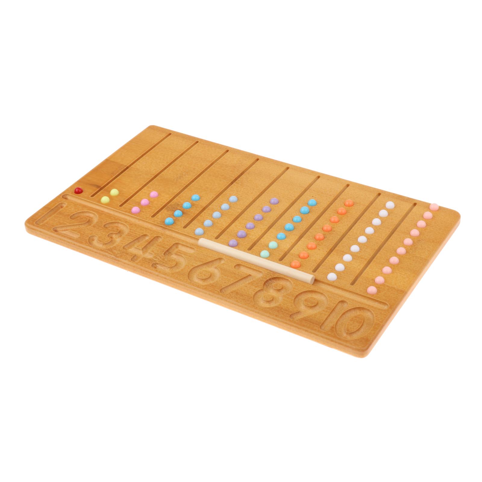 Montessori Number Tracing Board Wooden Counting Aid Board Math Sensory Play