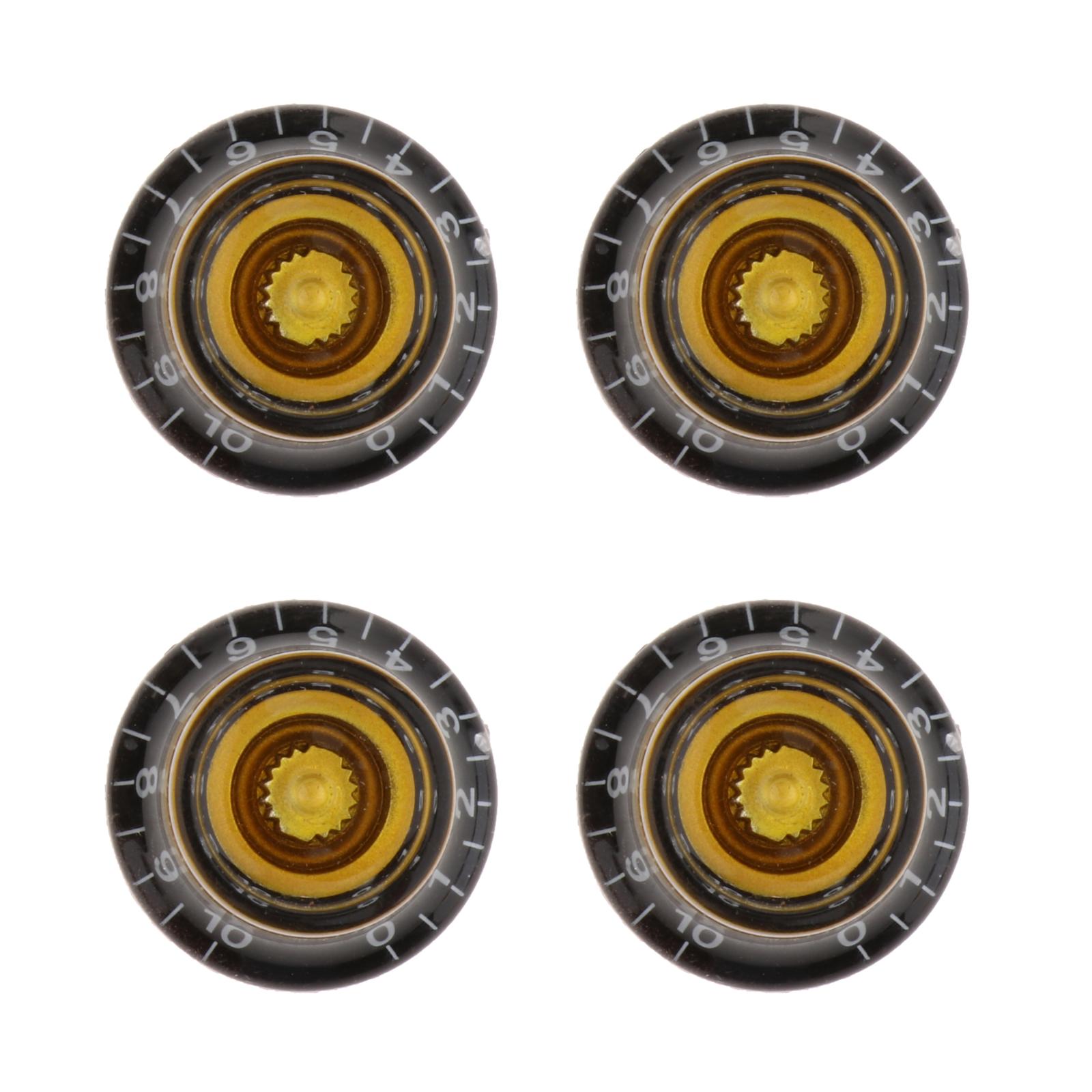 Guitar Tone and Volume Knobs w/ Number Top Hat for LP Parts Accessories