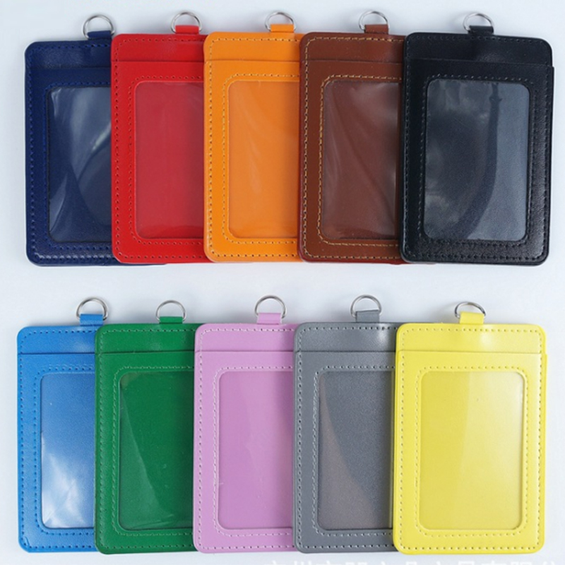1pc PU Leder Karte Halter Bus Karte Fall Student Pass Karte Schutzhülle Schule Krankenschwester Zubehör Id Karten Halter – Detail 5