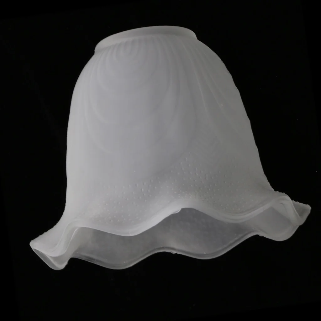 Frosted White Glass Flower Petal Replacement Shades 4 Styles PICK