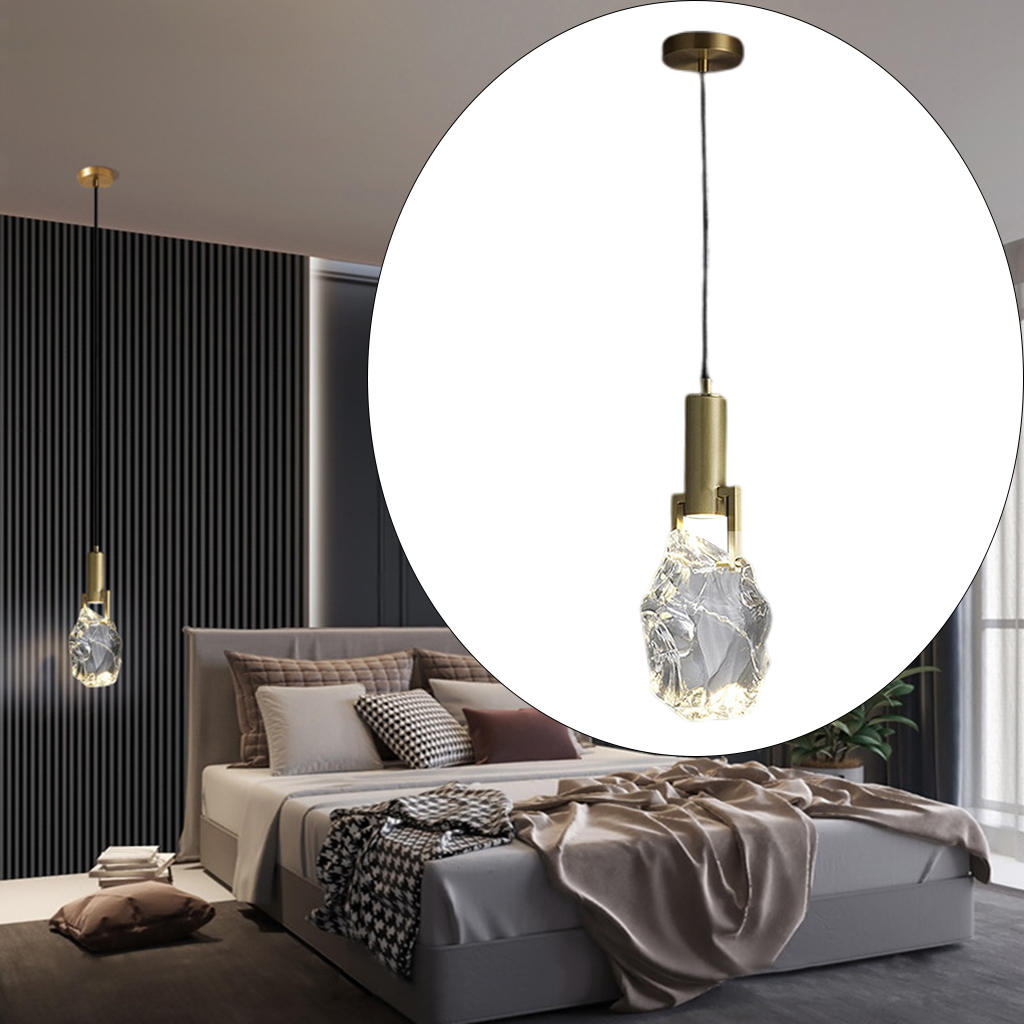 Creative Ceiling Hanging Lamp Lighting Fixture Lights Crystal Pendant Light for Entryway Farmhouse Foyer Bedside Restaurant
