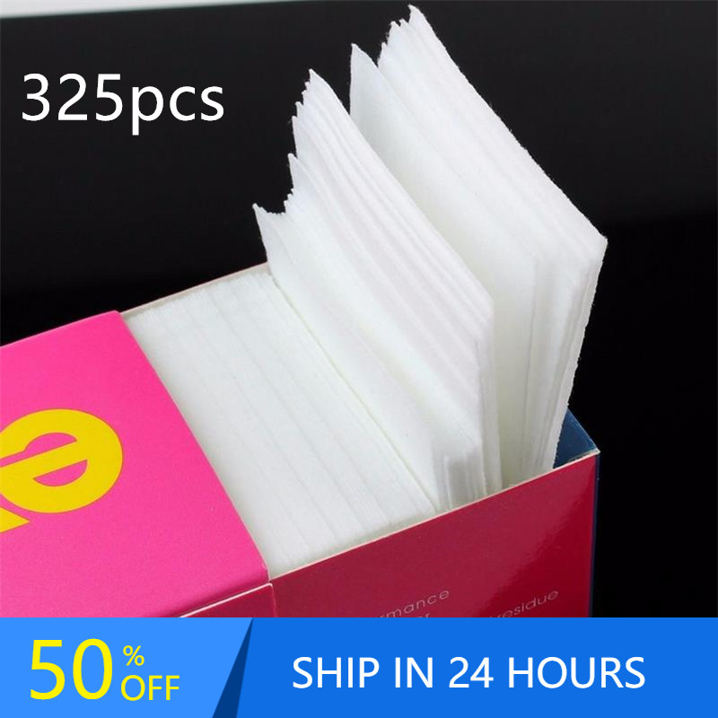 Best of New 325pcs Cotton Pad Nail Polish Remover Lint-Free Wipes Napkins For Manicure Nail Art Gel Polish Remover Nail Wipe 40 #721 Reviews & Tips