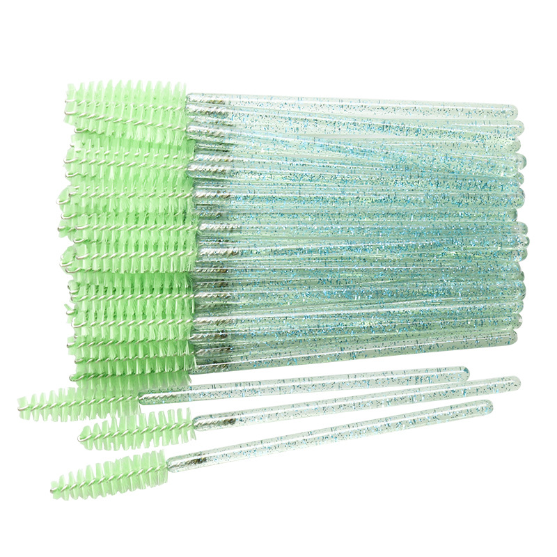 Best of 50 Pcs Cosmetic Eyelash Brush Crystal Mascara Wands Applicator Diamond Eyelashes Brushes Disposable Make Up Brushes Tools Reviews & Tips - Image 6