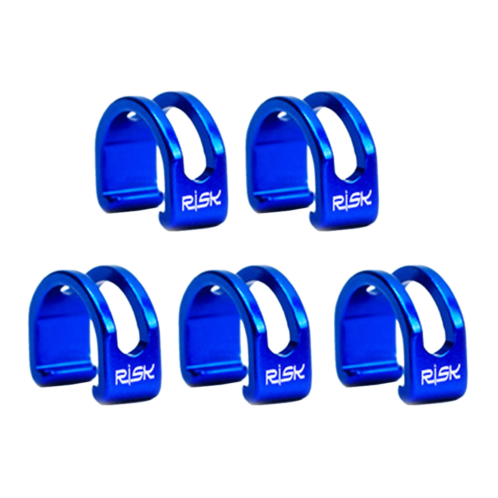 8x Bicycle C-Clips Clamps Housing Hose Guide Shifter Aluminum Alloy Clamp U Shaped Buckle for Brake Cable Derailleur Shifter MTB