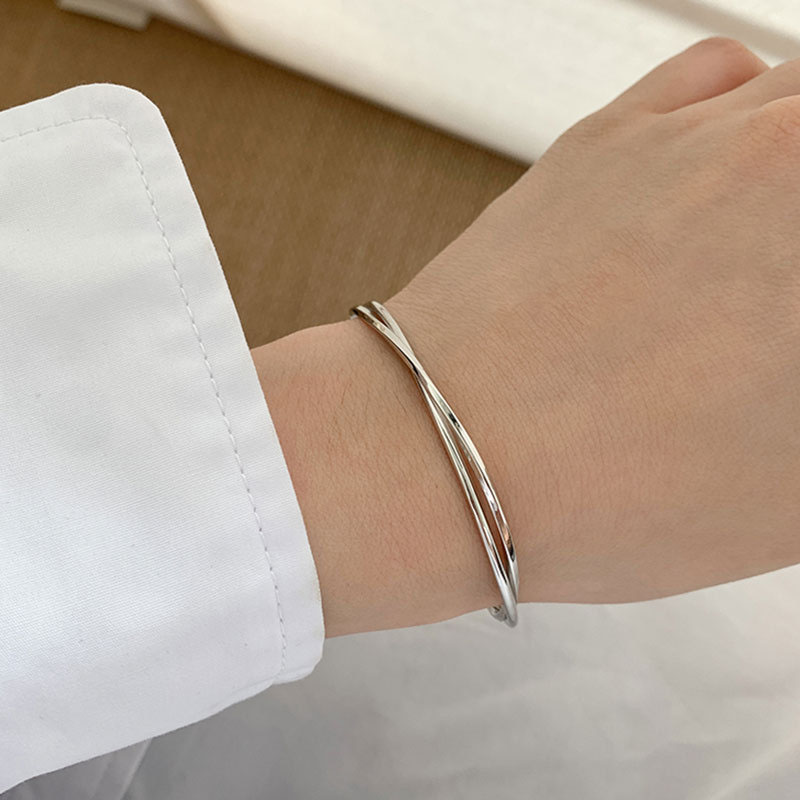 Minimalist 925 Sterling Silver LOVE Heart Bracelets For Women New Fashion Vintage Handmade Birthday Party Jewelry Gifts