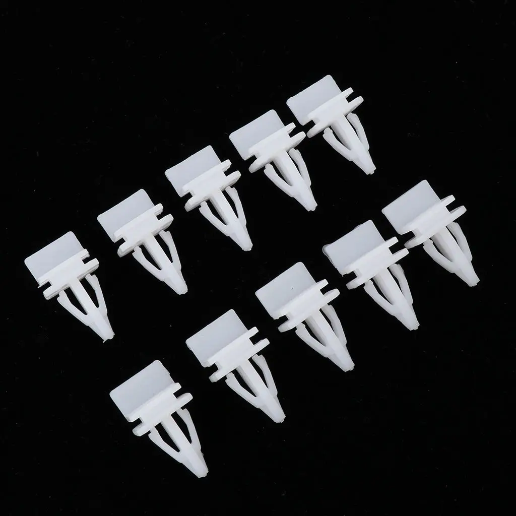 10 Pieces White Plastic 20*18*35mm Rocker Panel Moulding Clip for RL 96-04 RL 96-04