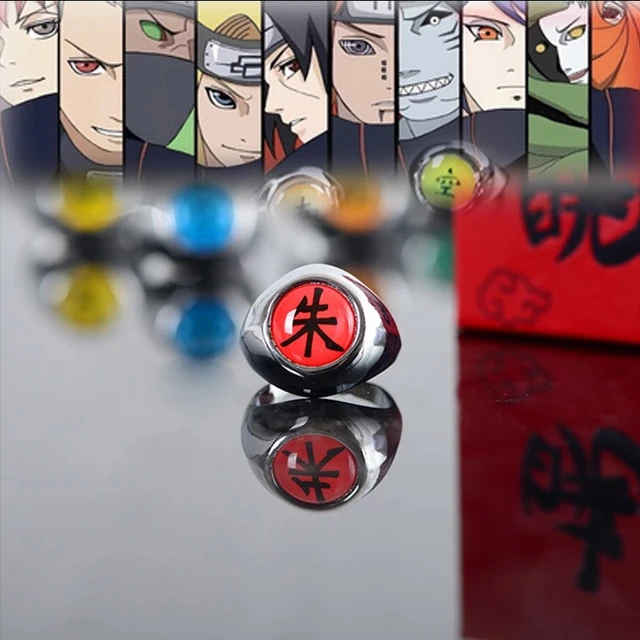 Highty Anel Zhu para Cosplay de Membros da Akatsuki/Anime Naruto  Colecionável Unissex para Presente