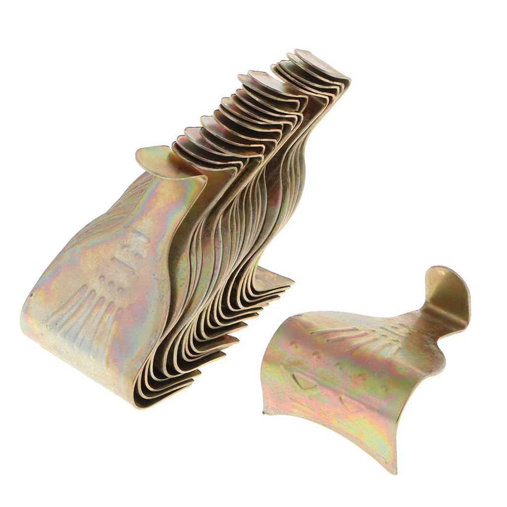 Hardware Brass Plated Picture Rail Moulding Hook - Pack of 20 - Picture Hanging Hooks Photo Frame Hook Mirror Hangers