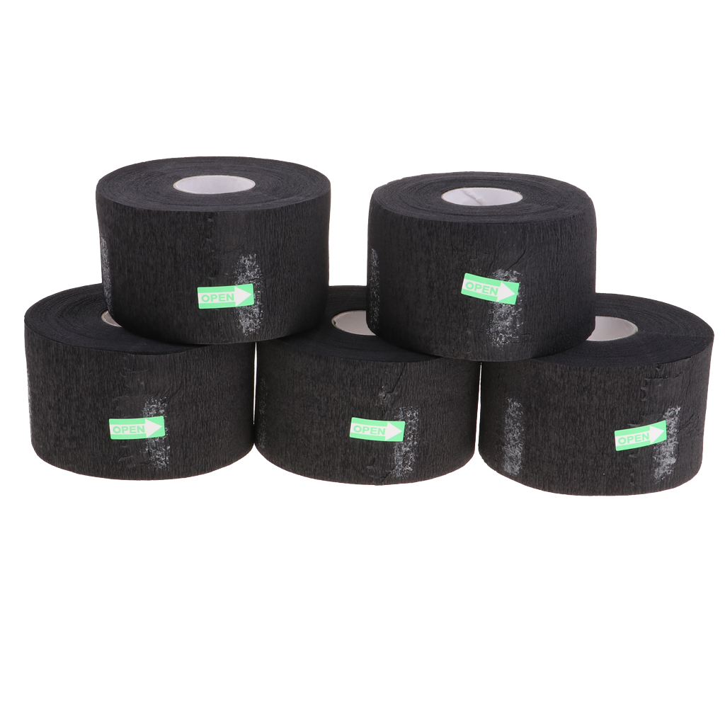 5 Pcs Disposable Elastic Paper Collar Hairdressing Salon Cape Neck