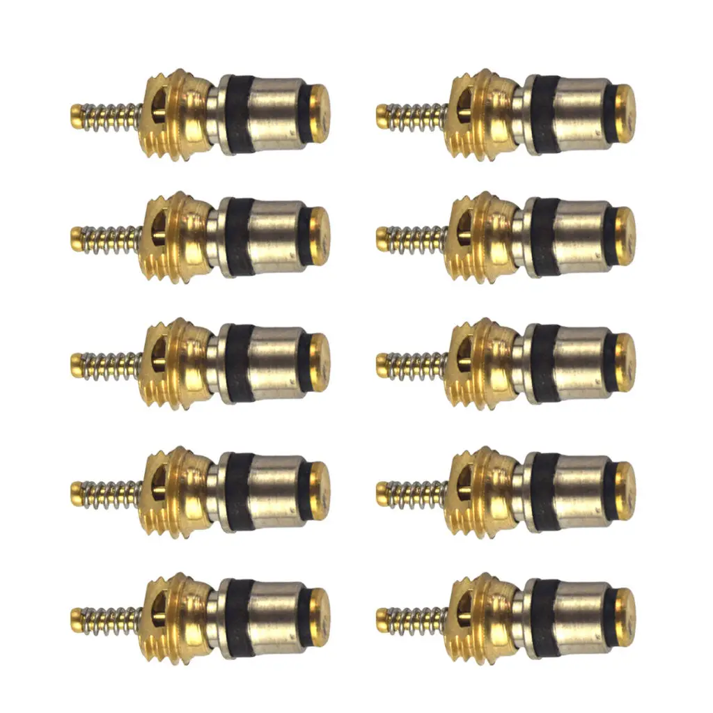 10x High Quality A/C High Pressure Valve Core for Volvo Citroen Fukang Elysee