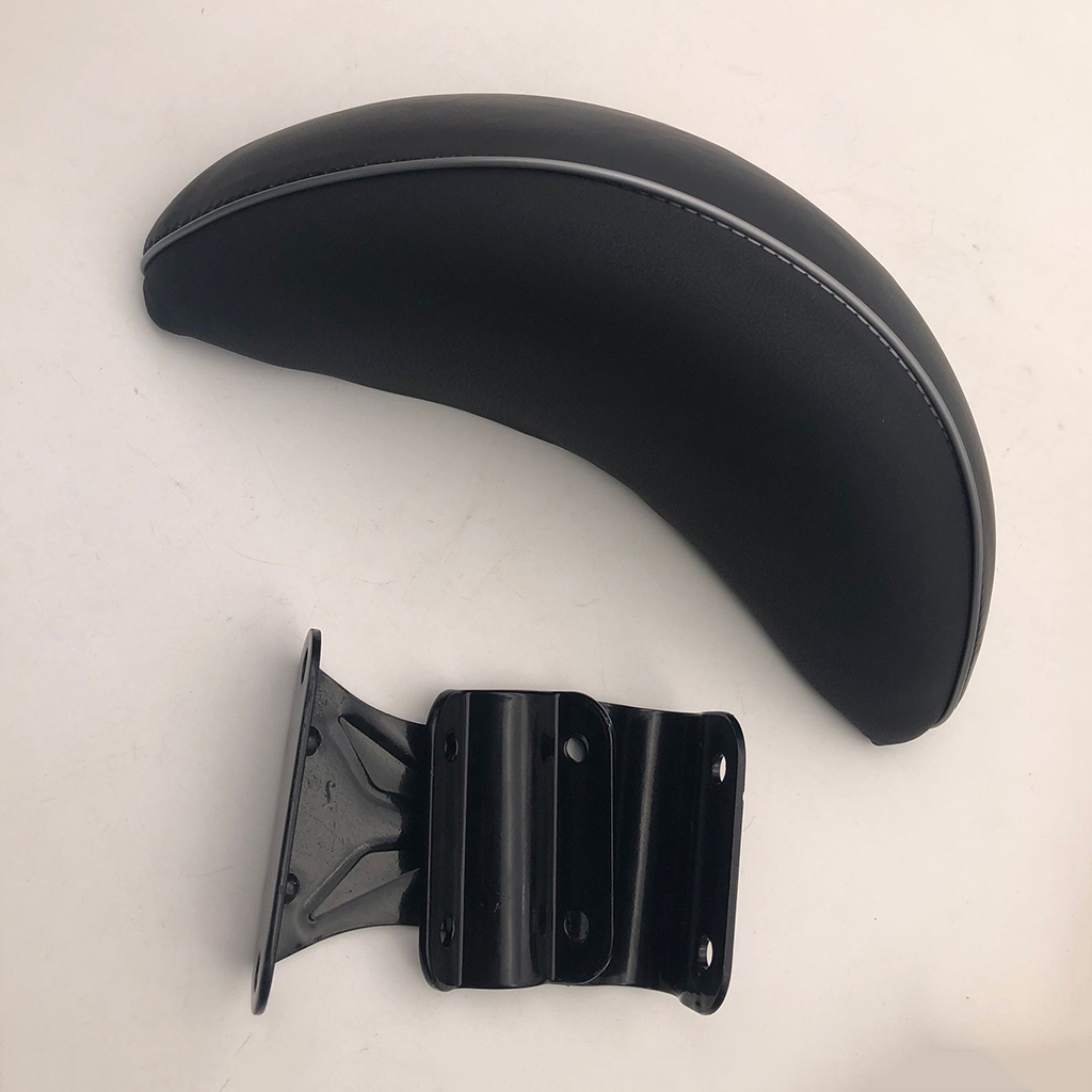 Durable Black Motorcycle Sissy Bar Rear Passenger Back Rest Backrest Pad Cushion