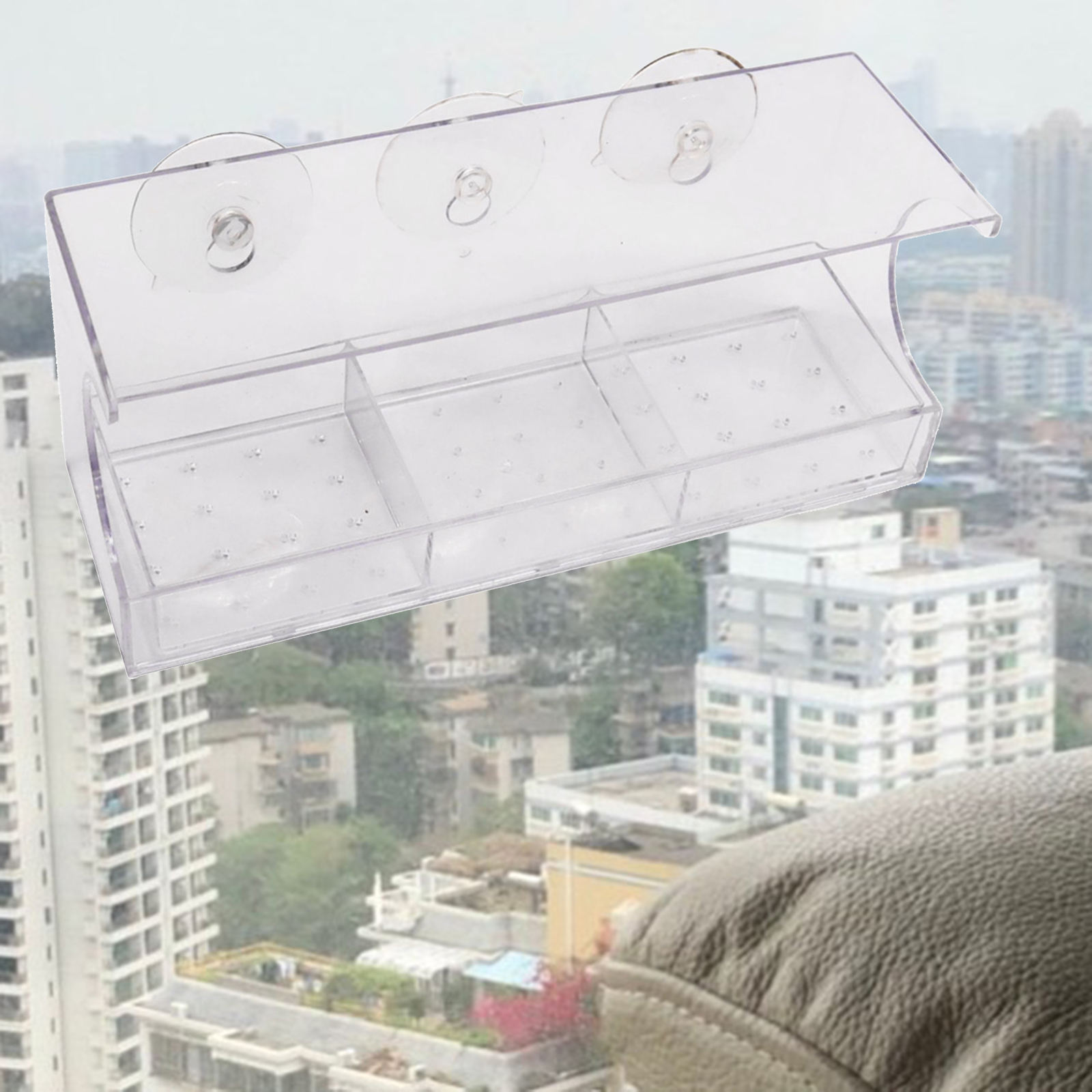 Window Bird Feeder Easy Clean Covered Weatherproof Roof Cover Hanging Bird House for Blue Bird Songbirds Blue Bird