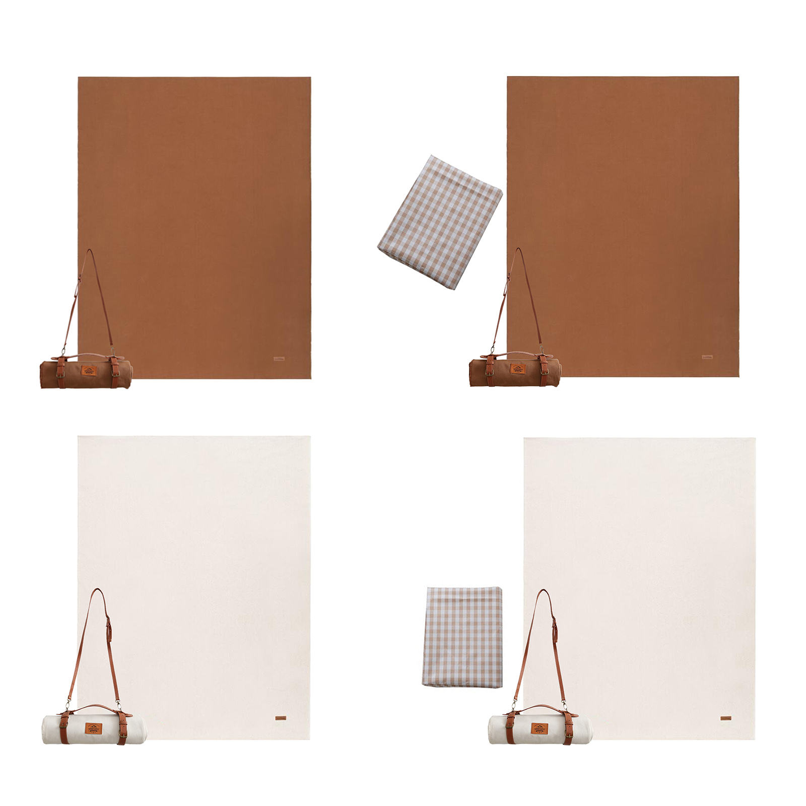 150x200cm Portable Outdoor Camping Blanket Picnic Canvas Mat Cotton Beach Cloth Oilproof Outing Blanket