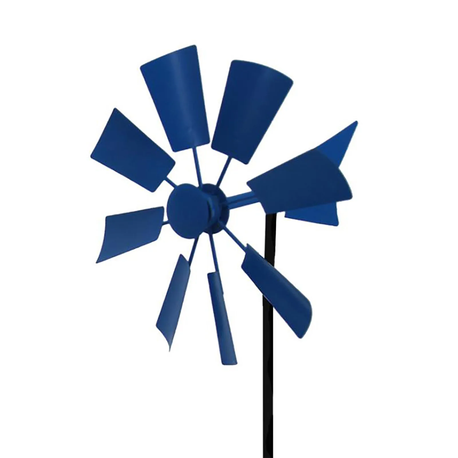 escultura espiral del jardín del metal del viento del molino de viento Spinner ornamento Flor del viento Spinner decoración del jardín del molino de viento multicolor Noche Viento de metal Spinner 