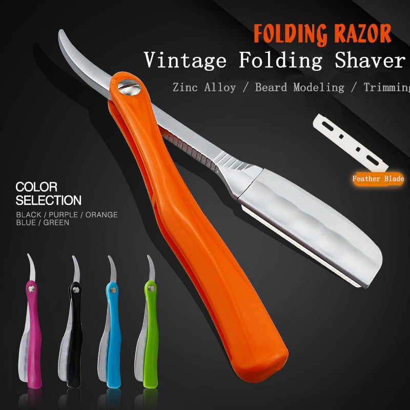 Best of Japanese Feather Razor Vintage Manual Change Blade Shaving Razor Retro Folding Knife Holder Men Shaving Barber Tools G1105 Reviews & Tips