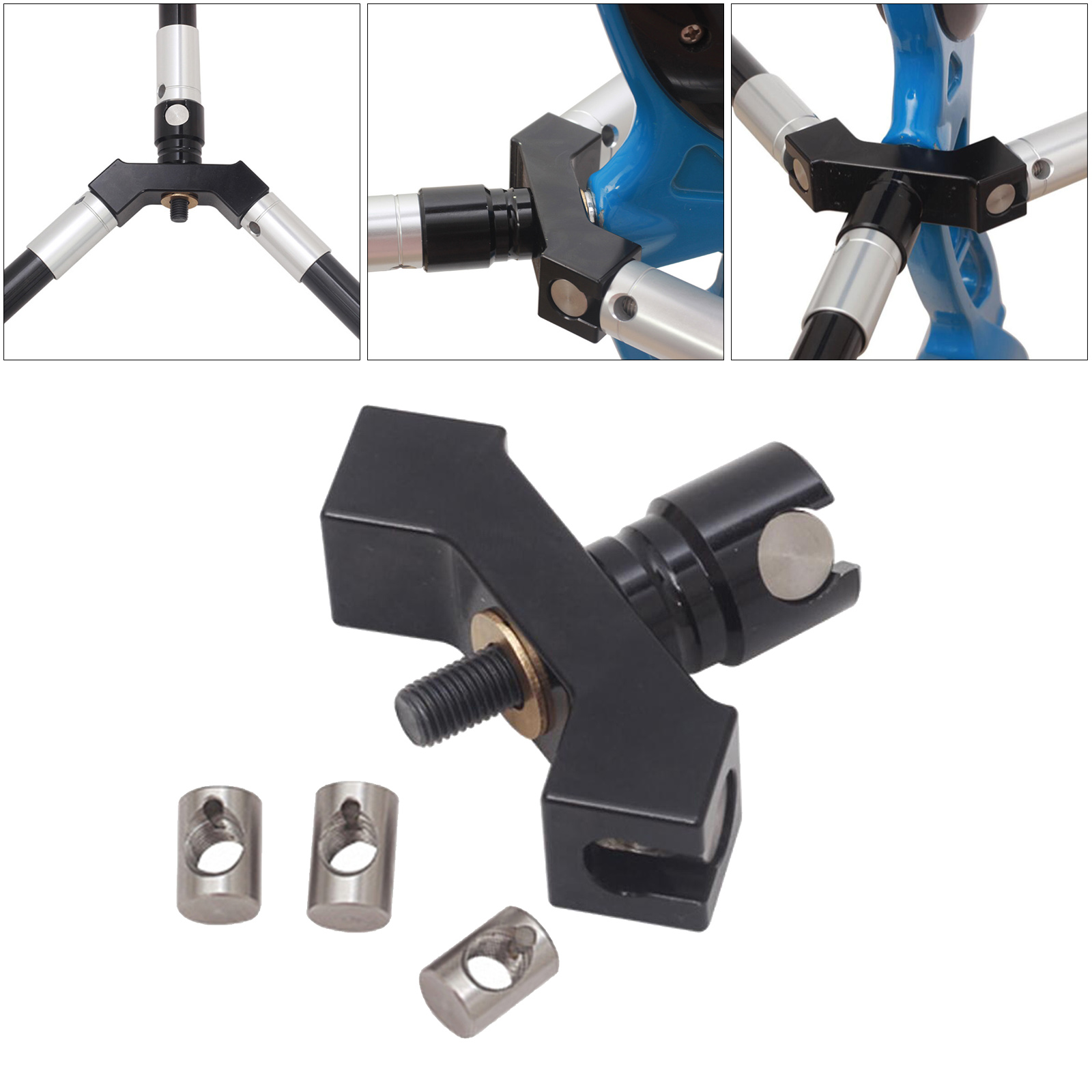1Set Adjustable Aluminium Alloy Quick Disconnect Durable Practical Rod Stabilizer Mount Single Side Compound Bow Archery V Bar