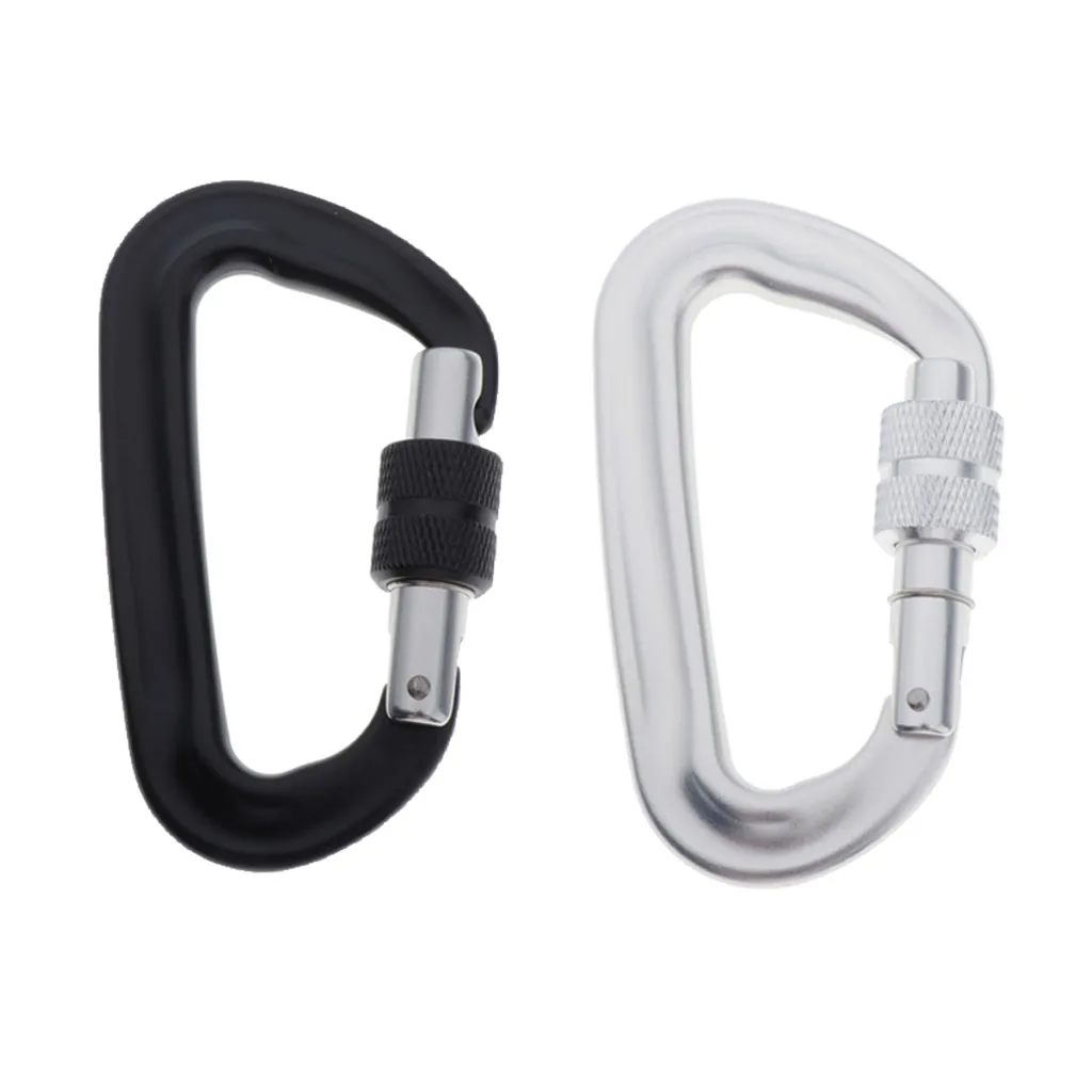 12KN/5KN Screw Lock Carabiner Durable Durable for Camping Hiking Camping