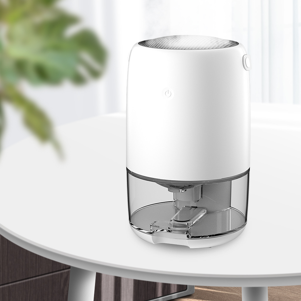 Dehumidifier Portable 1100ml LED Small Night Light Mini Quiet for Bedroom checkroom Toilet Office Home