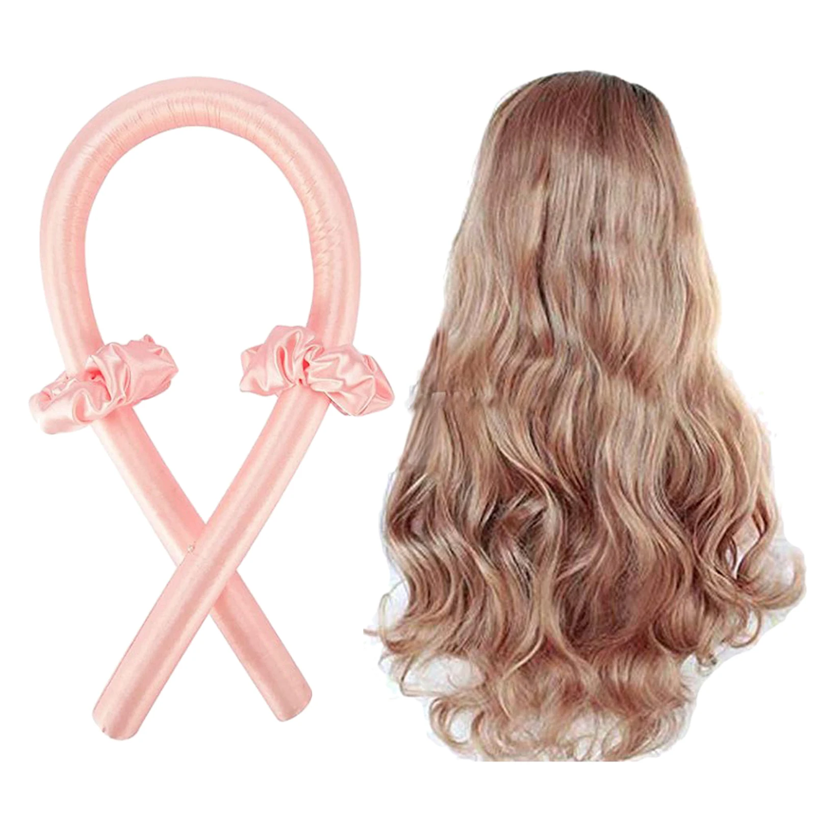 No Heat Curls Silk Ribbon Hair Rollers Soft Headband Wave Formers Hair Curlers DIY Hair Styling Tools for Long Medium Hair