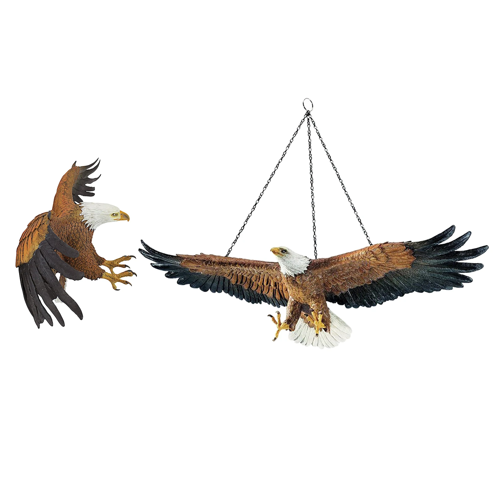 Hanging Eagle Garden Realistic Details for Any Yard Outdoor Wall Statue Art Home Decor Figurines Statue Garden Sculptures