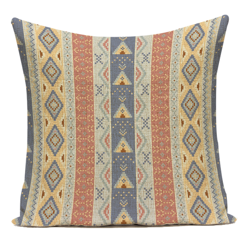Bohemian Geometry Dekorative Kissen Fall Polyester Sofa Hause Geometrische Kissenbezug für Sofa Hause Wohnzimmer – Detail 8