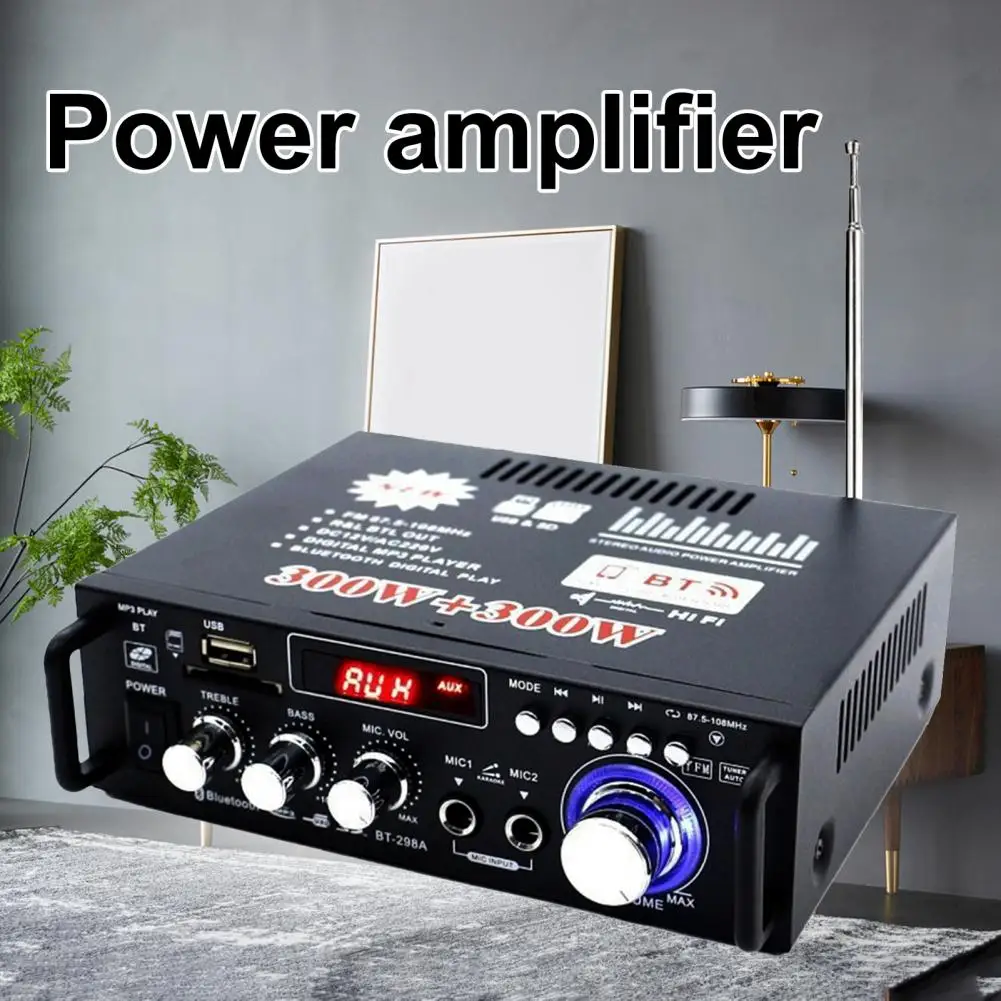 BT-298A amplificador de potência em casa prático
