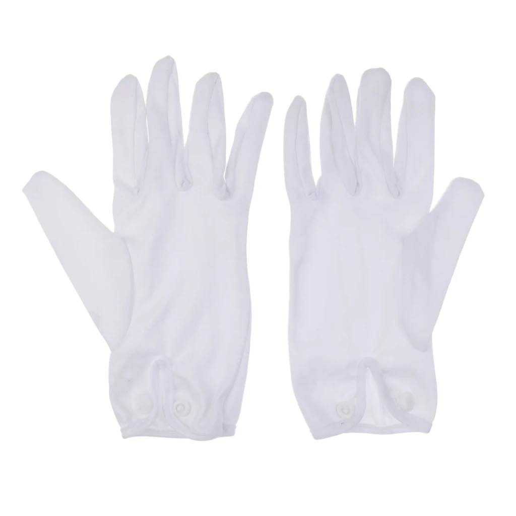 2 Pieces White Gloves for Snooker Pool Referee  Size Fits Most