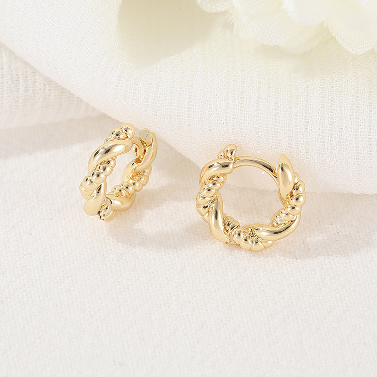 4PCS 11,5 MM14K vergoldet Runde Ohrring Verschlüsse Haken Für DIY Ohrring Zubehör schmuck machen liefert – Detail 3