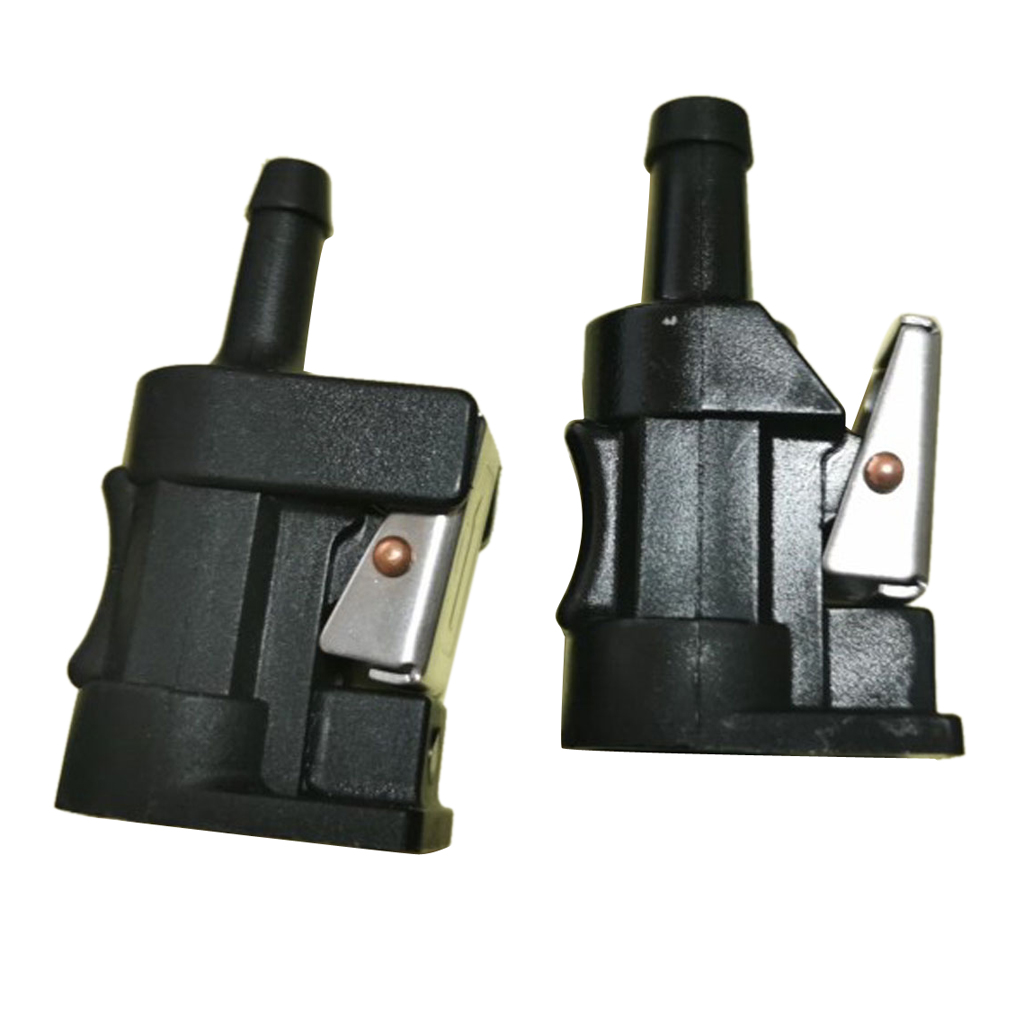 2pcs 8mm Fuel Line Gas Hose Outboard Motor Tank Connector For Yamaha 115-250HP