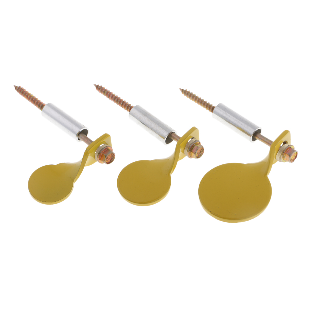 3pcs Metal Shooting Target Spinner Plinking Target for Practice, 3 Sizes